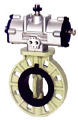Pneumatic actuated Butterfly Valve